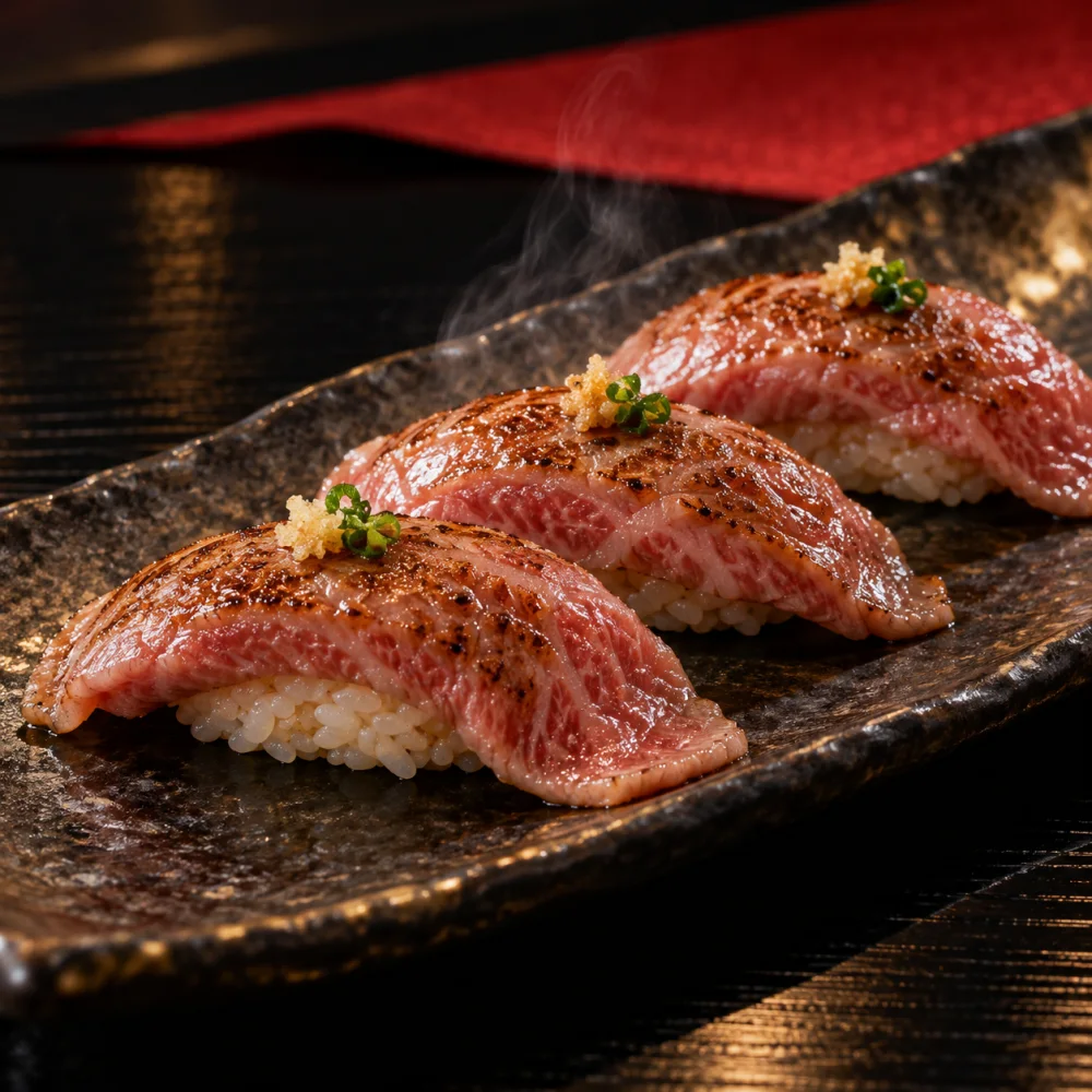 和牛炙り肉寿司