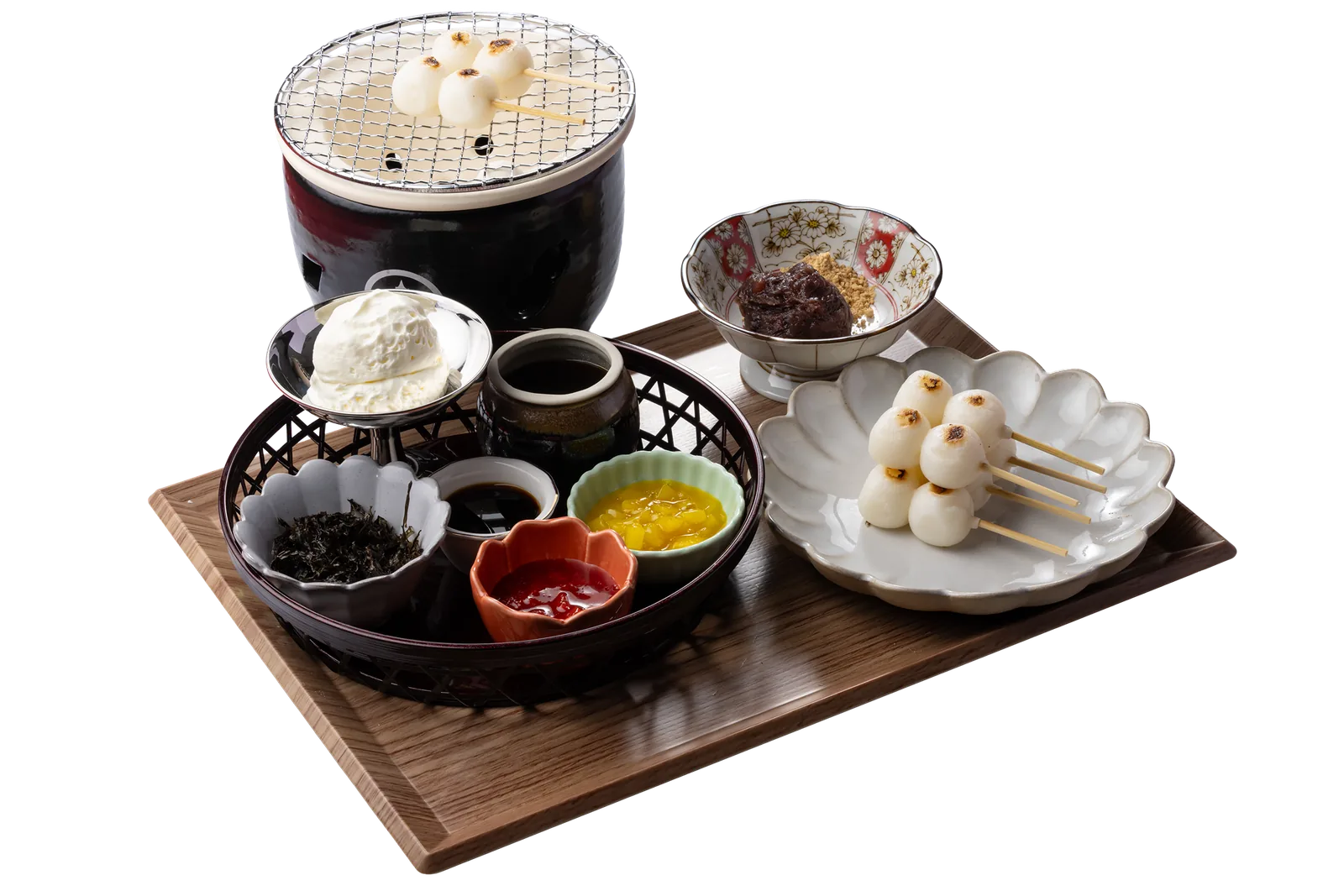 栞の七輪団子食べ放題